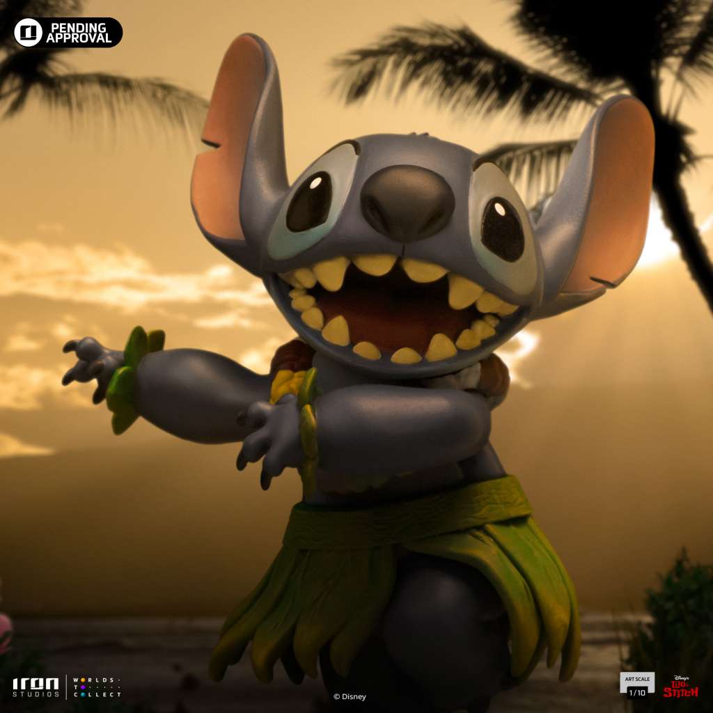 101821 STITCH HULA HULA 1/10 STATUE