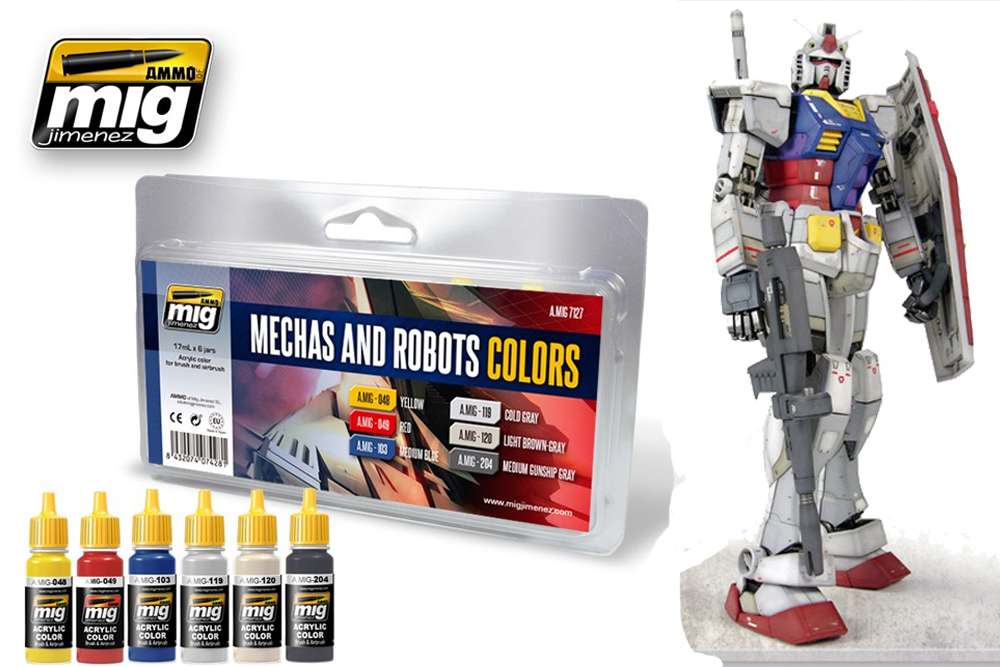 48249-ROBOTS & MECHAS COLORS SET 7127