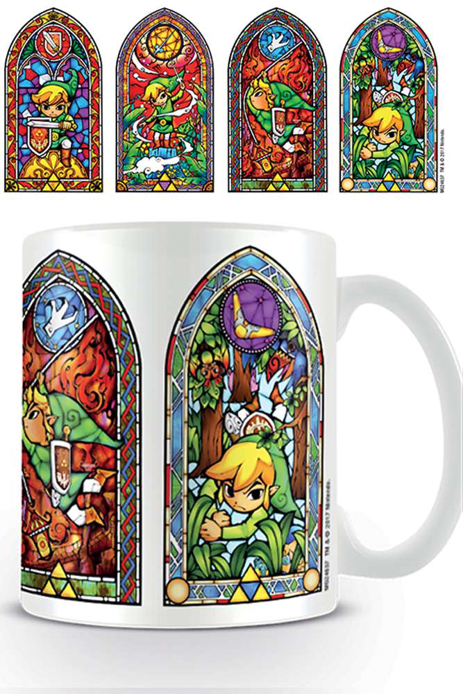 56717 ZELDA STAINED GLASS MUG