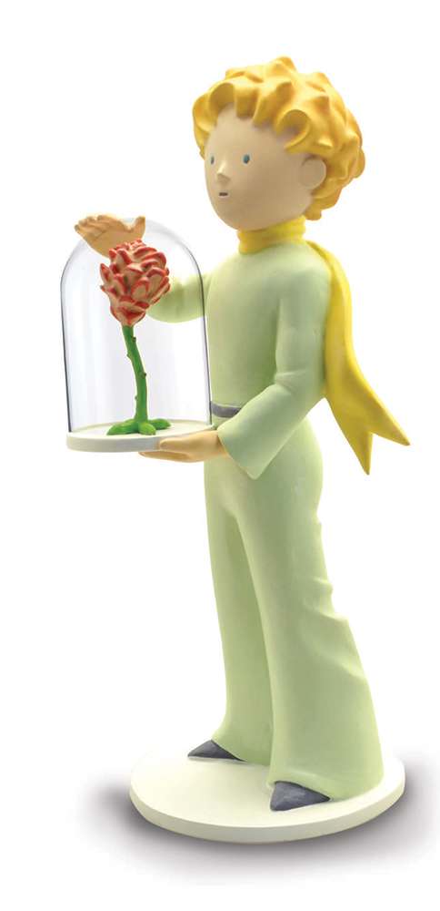 58231-LITTLE PRINCE AND THE ROSE STATUE