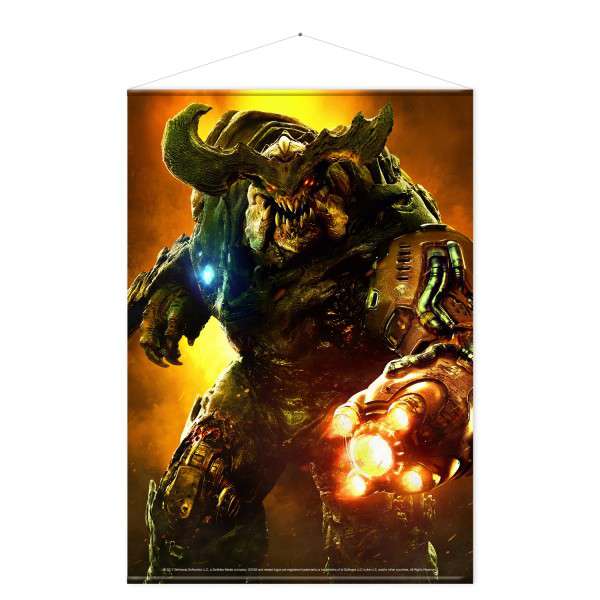 58408 DOOM CYBER DEMON WALLSCROLL