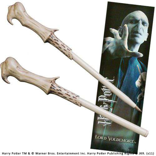 59367-HP VOLDEMORT WAND PEN AND BOOKMARK