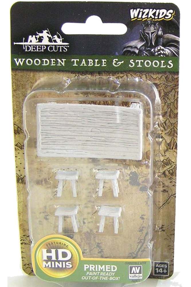 63432-WIZKIDS UM WOODEN TABLE & STOOLS