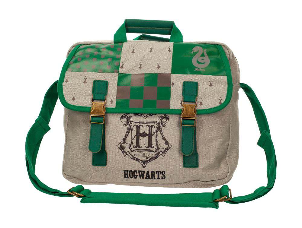 67032-HP SLYTHERIN BIG CANVAS BAG