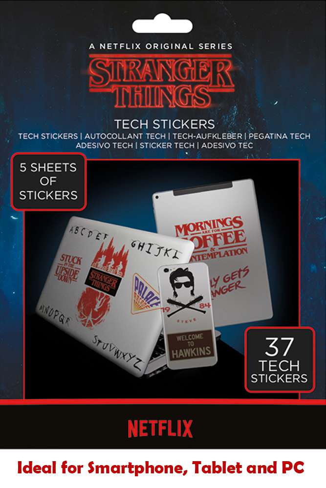67298-STRANGER THINGS TECH STICKERS