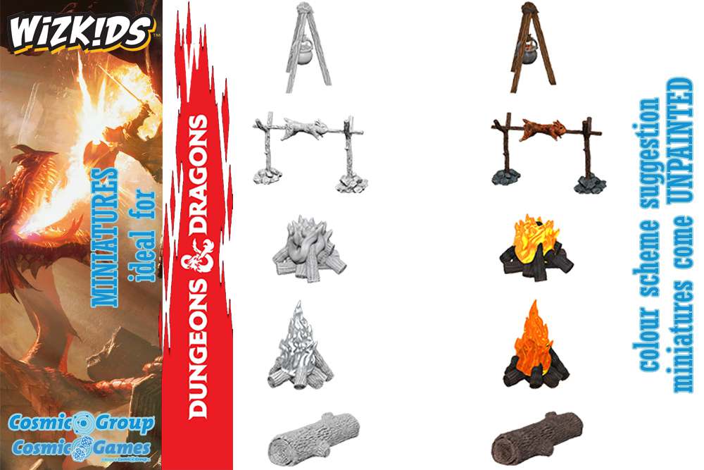 70392-WIZKIDS UM CAMP FIRE & SITTING LOG