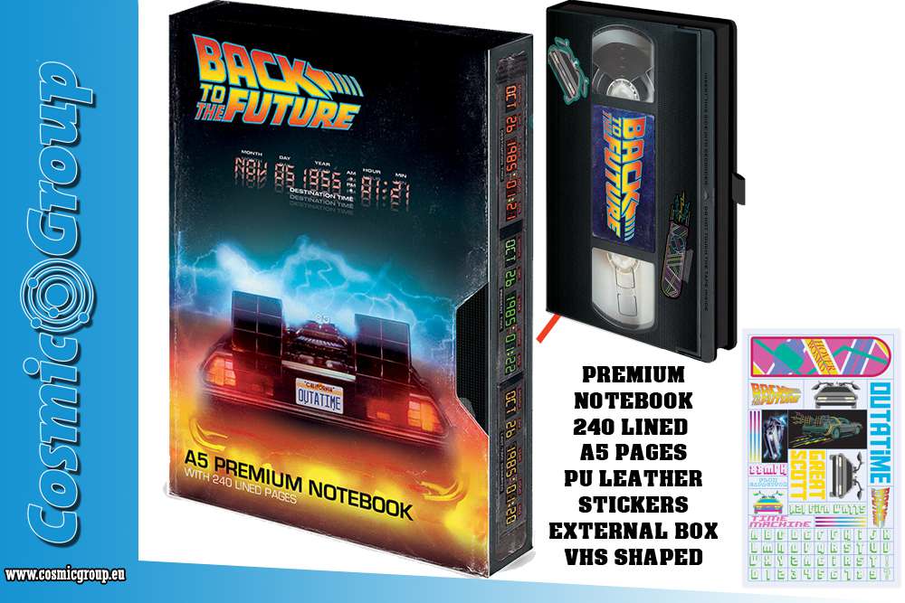 70933-BACK TO THE FUTURE VHS A5 NOTEBOOK