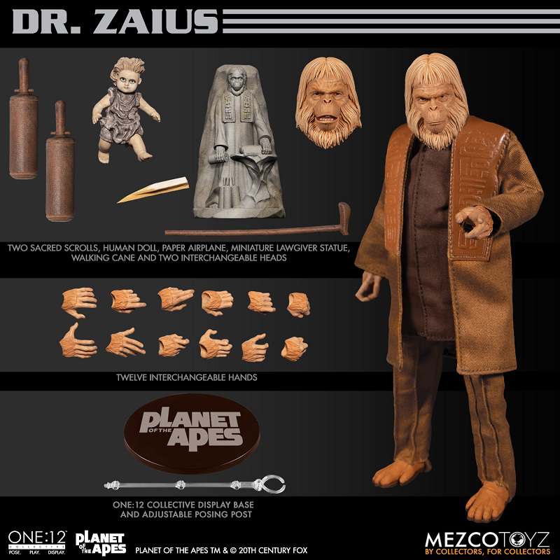 71980-ONE 12 COLL PLANET APES DR ZAIUS 1968
