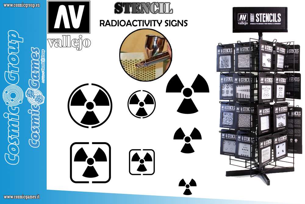 72637-STENCIL STSF005 RADIOACTIVITY SIGNS