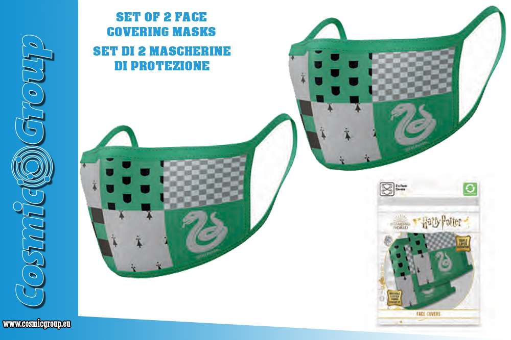 73374-HP SLYTHERIN FACE COVER.MASK SET(2)