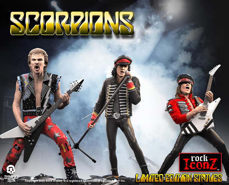 73954-ROCK ICONZ SCORPIONS BAND STATUE SET