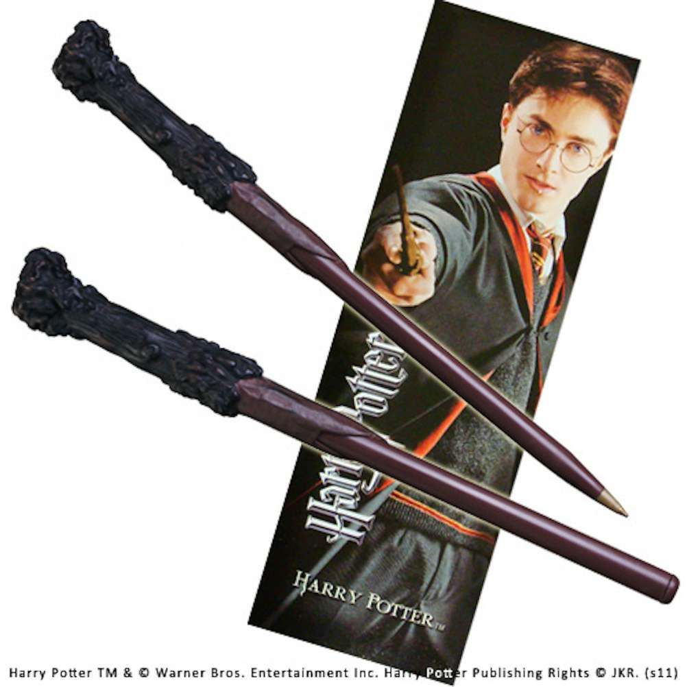 74718-HP HARRY WAND PEN AND BOOKMARK
