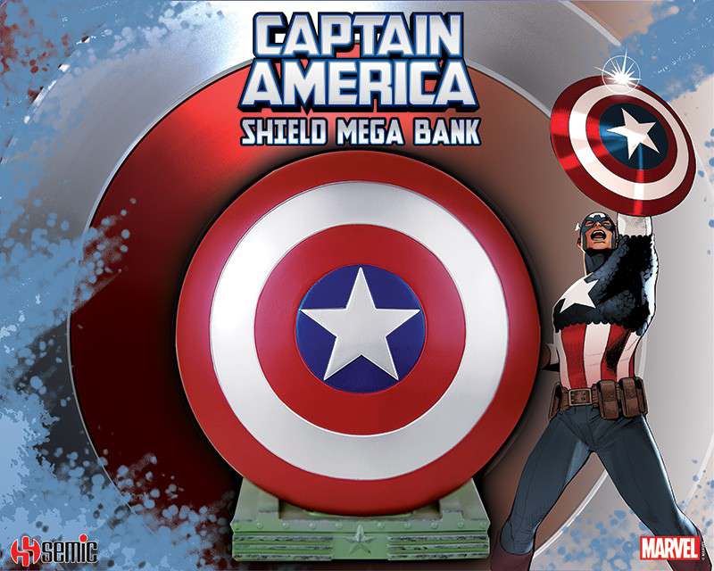 74854-CAPTAIN AMERICA SHIELD MEGA BANK