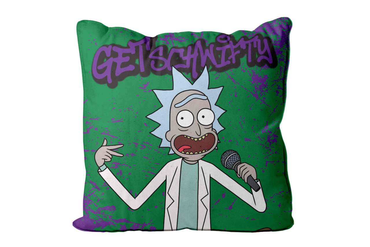 75422-RICK & MORTY GETSCHWIFTY SQUARE CUSHION