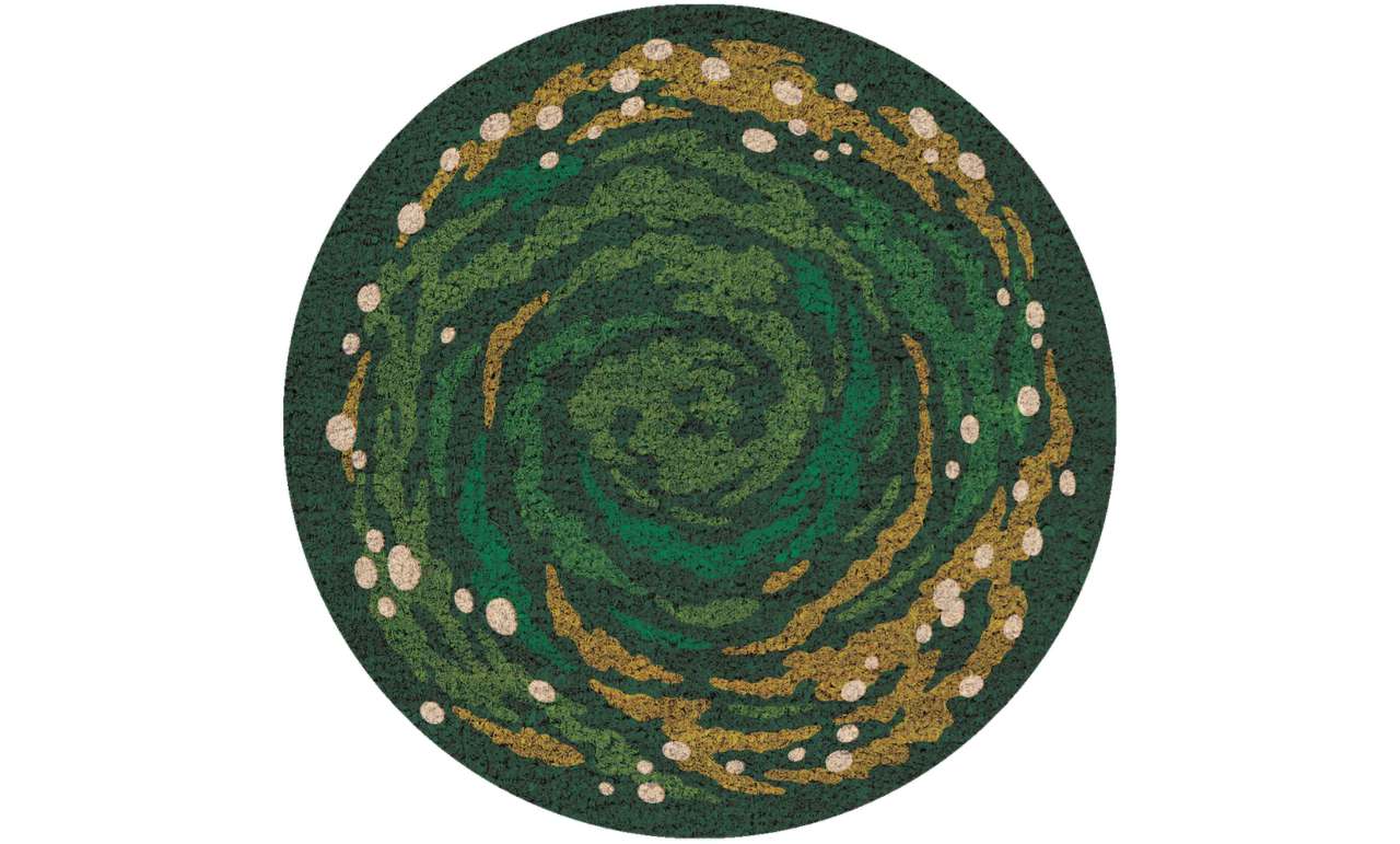 75427-RICK AND MORTY PORTAL ROUND DOORMAT