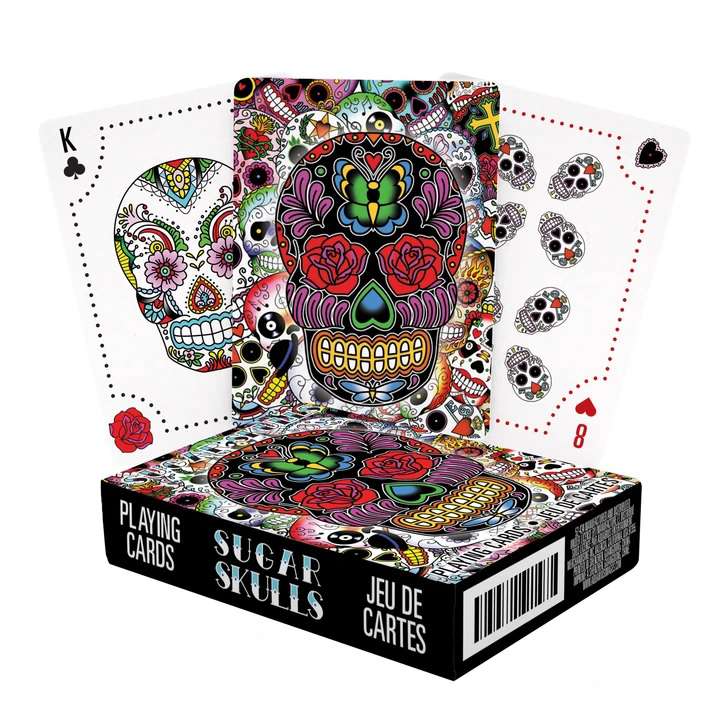 76585-SUGAR SKULLS PLAYING CARDS