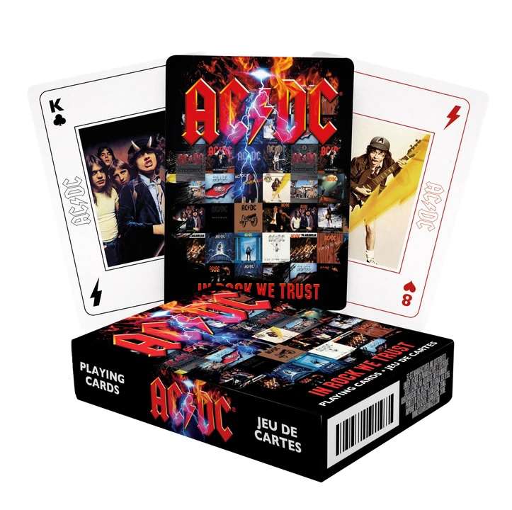 76589-AC/DC IN ROCK WE TRUST PLAYING CARDS