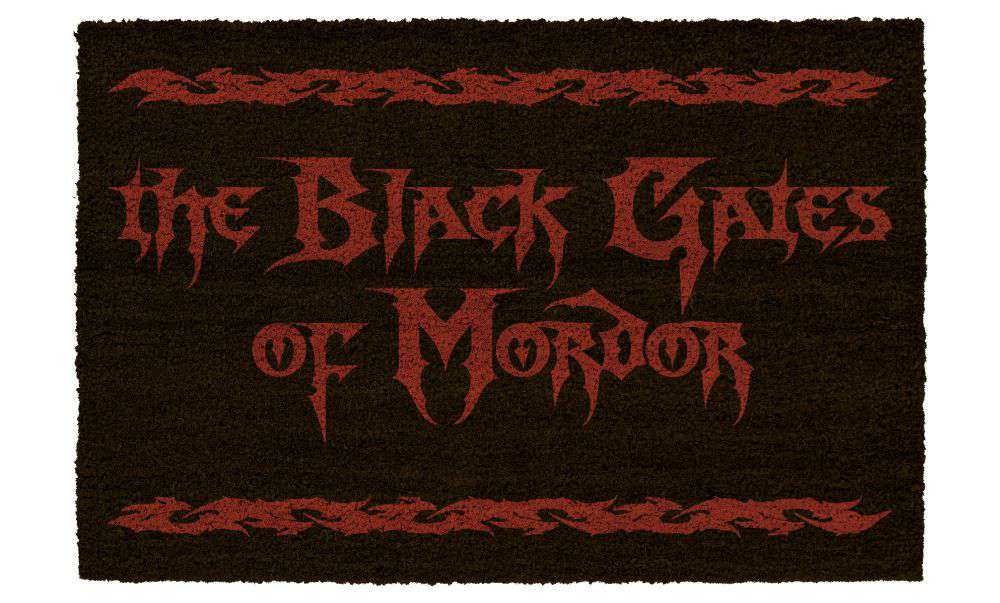 77642-LOTR THE BLACK GATES OF MORDOR DOORMAT
