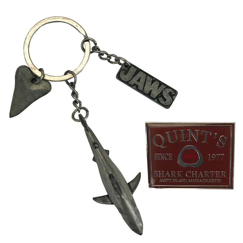 77778-JAWS CHS KEYCHAIN+PIN SET