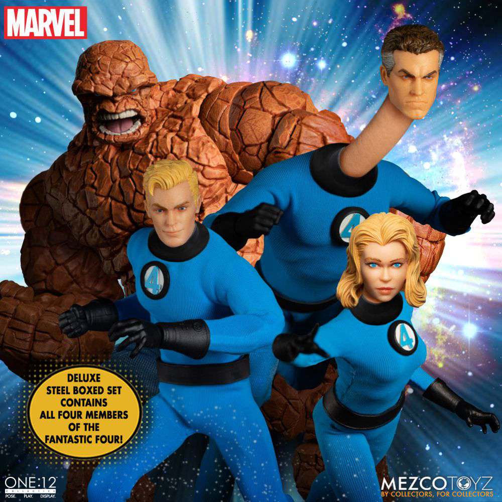 78265-ONE 12 COLL FANTASTIC FOUR DLX STEEL SET