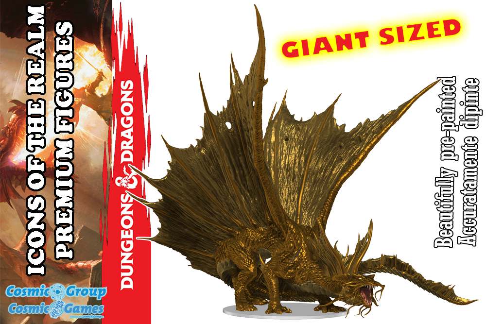 78808-D&D IOTR ADULT GOLD DRAGON PREMIUM FIG.