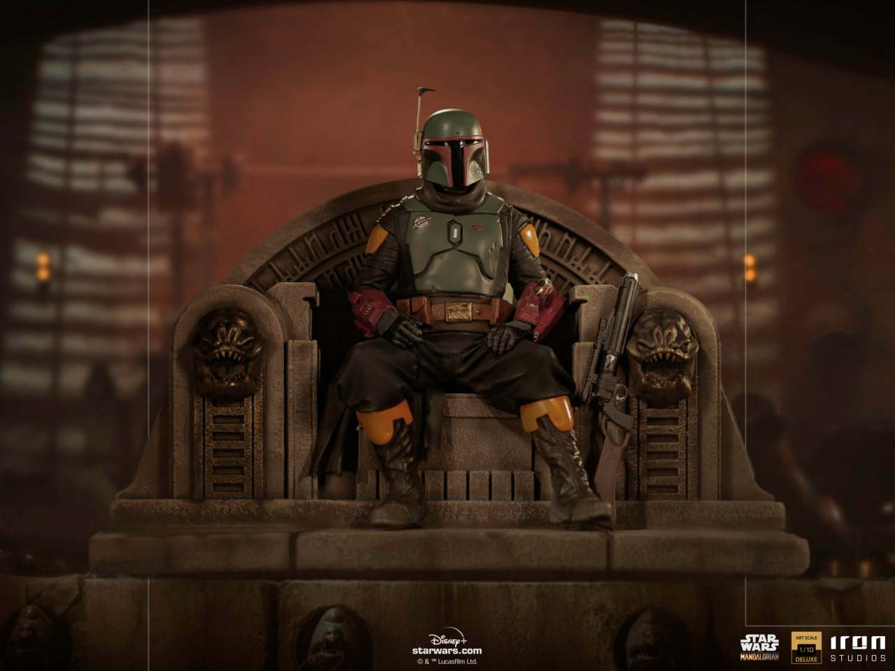 78871-MANDALORIAN BOBAFETT ON THRONE DLX 1/10