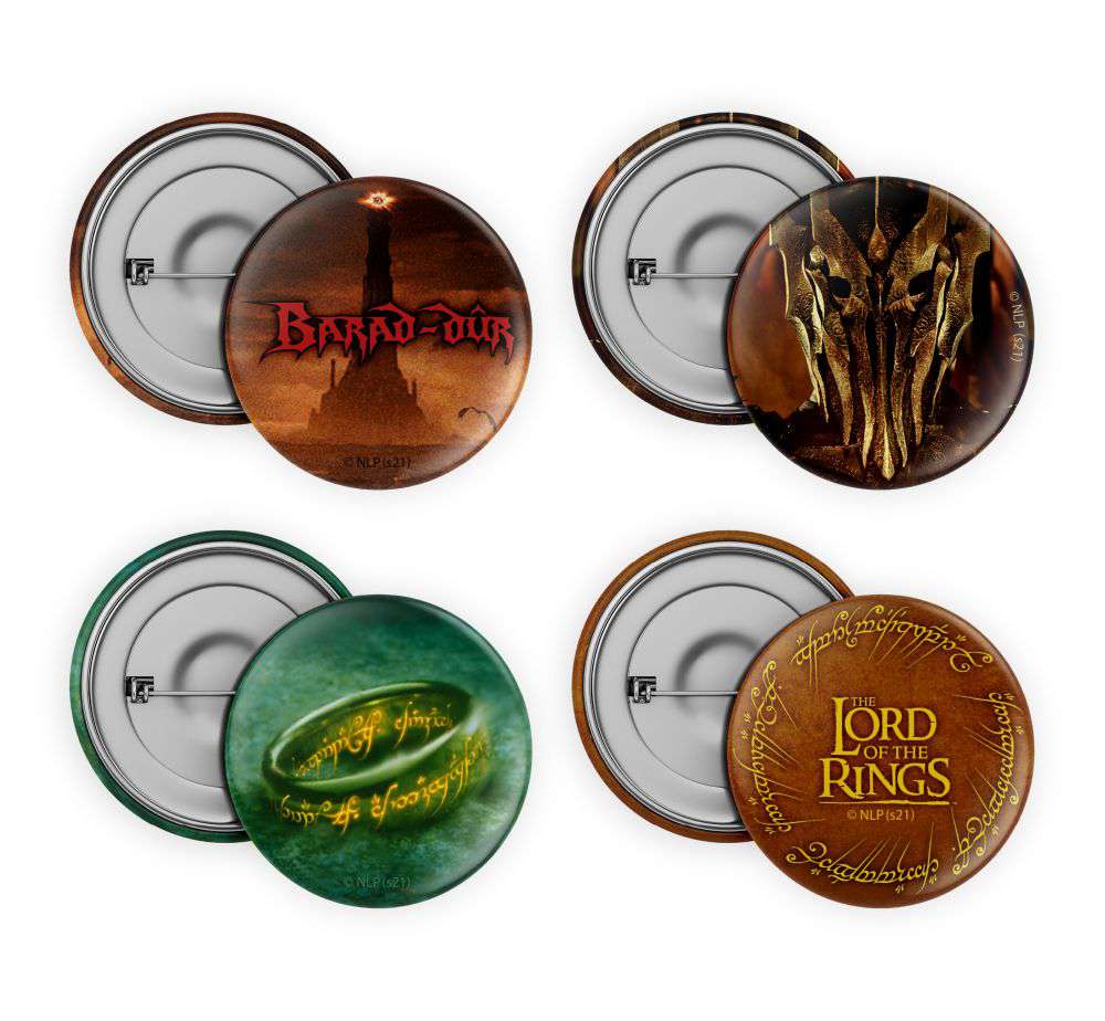 79354-LORD OF THE RINGS PINS SET (4)