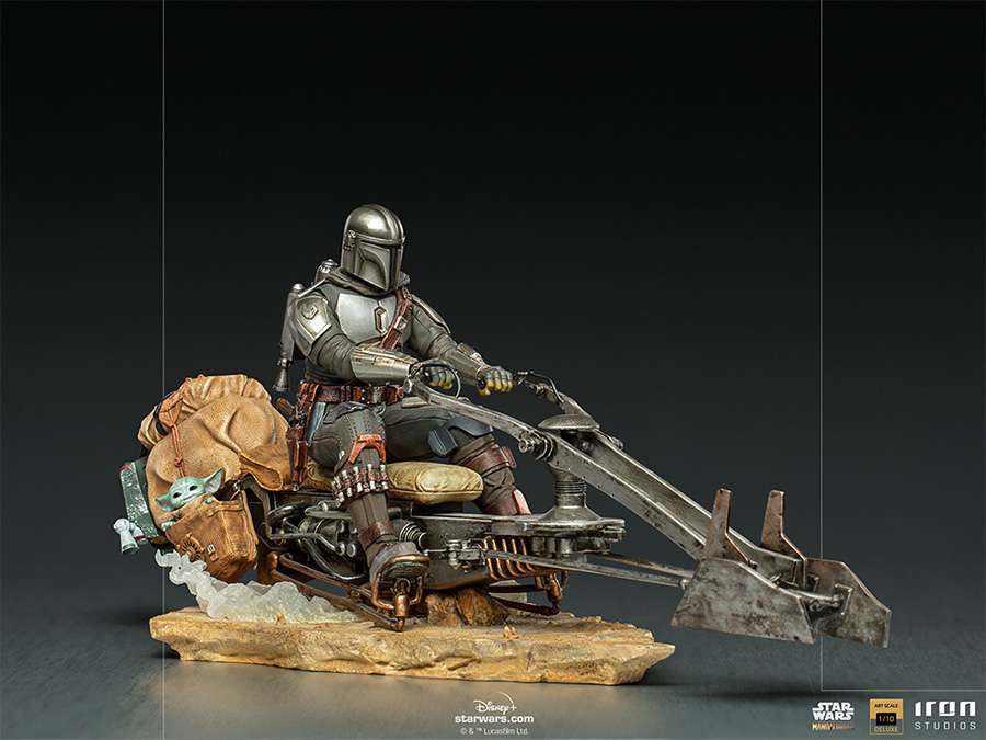 79542-MANDALORIAN ON SPEEDERBIKE 1/10 ART ST