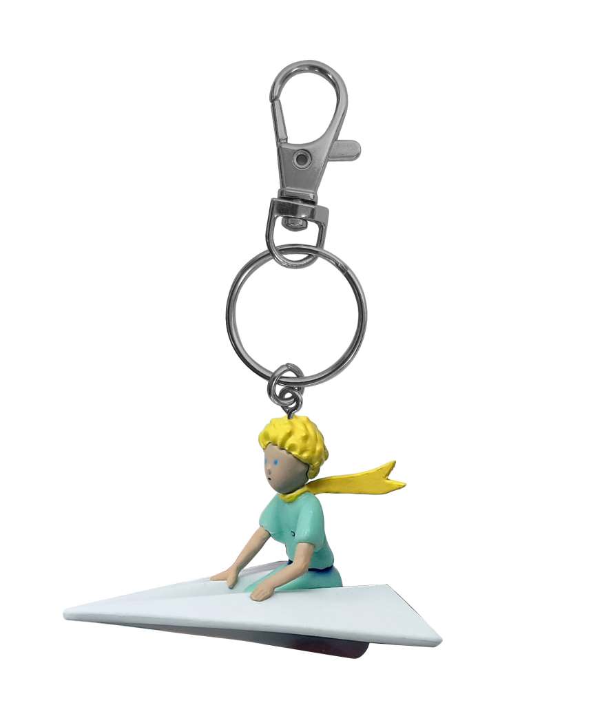 81058-LITTLE PRINCE ON THE PAPER PLANE KEYRING