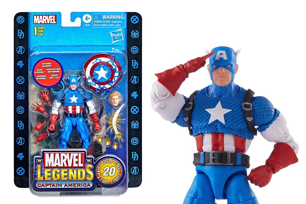 82283-MARVEL LEGENDS 20YEARS CAP AMERICA AF