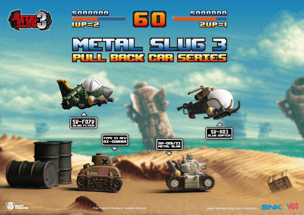 82465-METAL SLUG 3 PULLBACK CAR SET