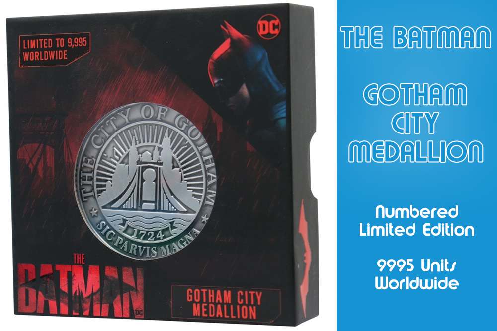 83055-THE BATMAN GOTHAM METAL MEDALLION LTD ED