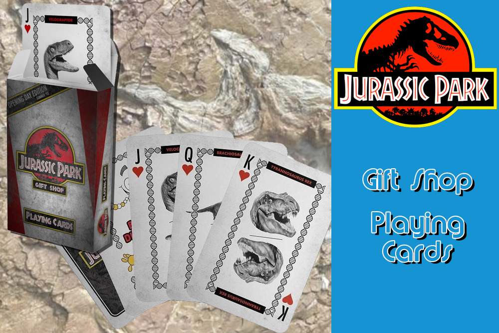 83194-JURASSIC PARK-GIFT SHOP PLAYING CARDS