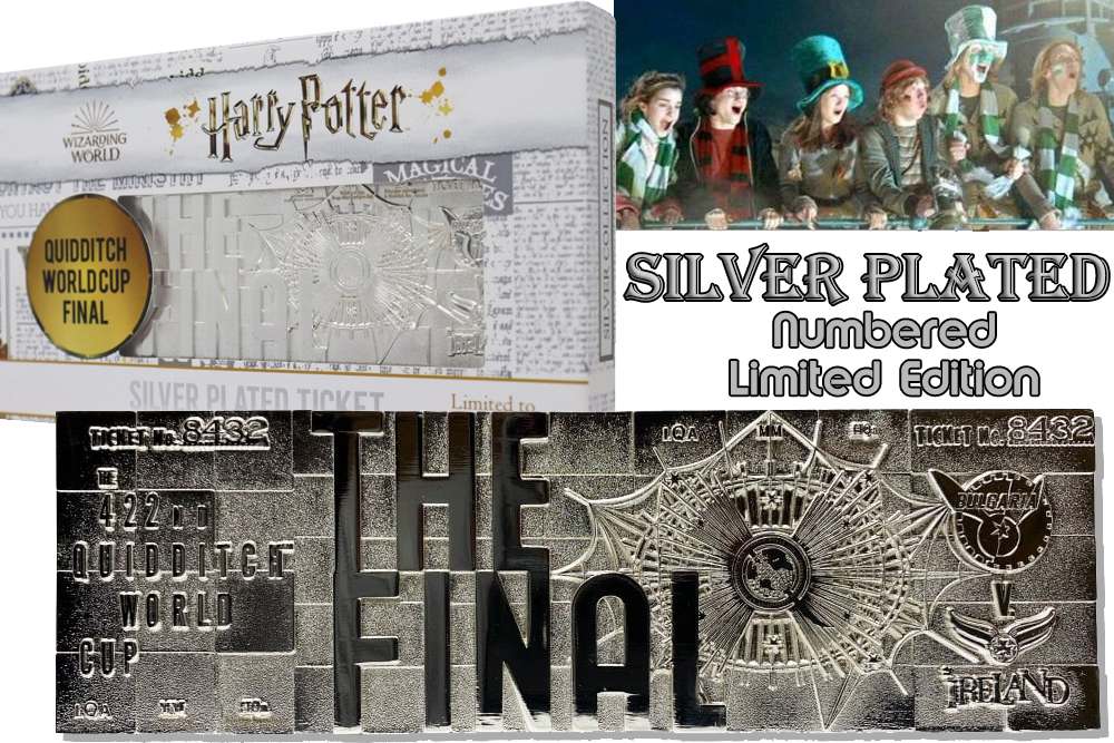 83313-HP QUIDDITCH WORLD CUP TICKET SILVER PL.