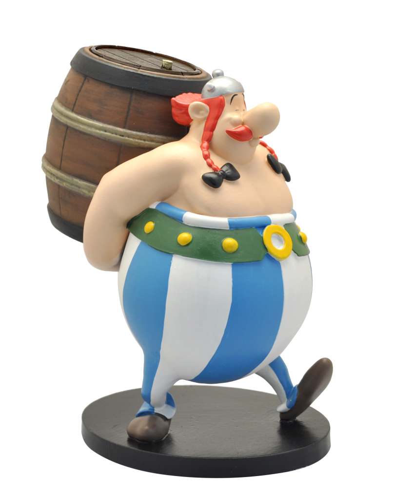 83958-ASTERIX OBELIX AND HIS BARREL STATUE