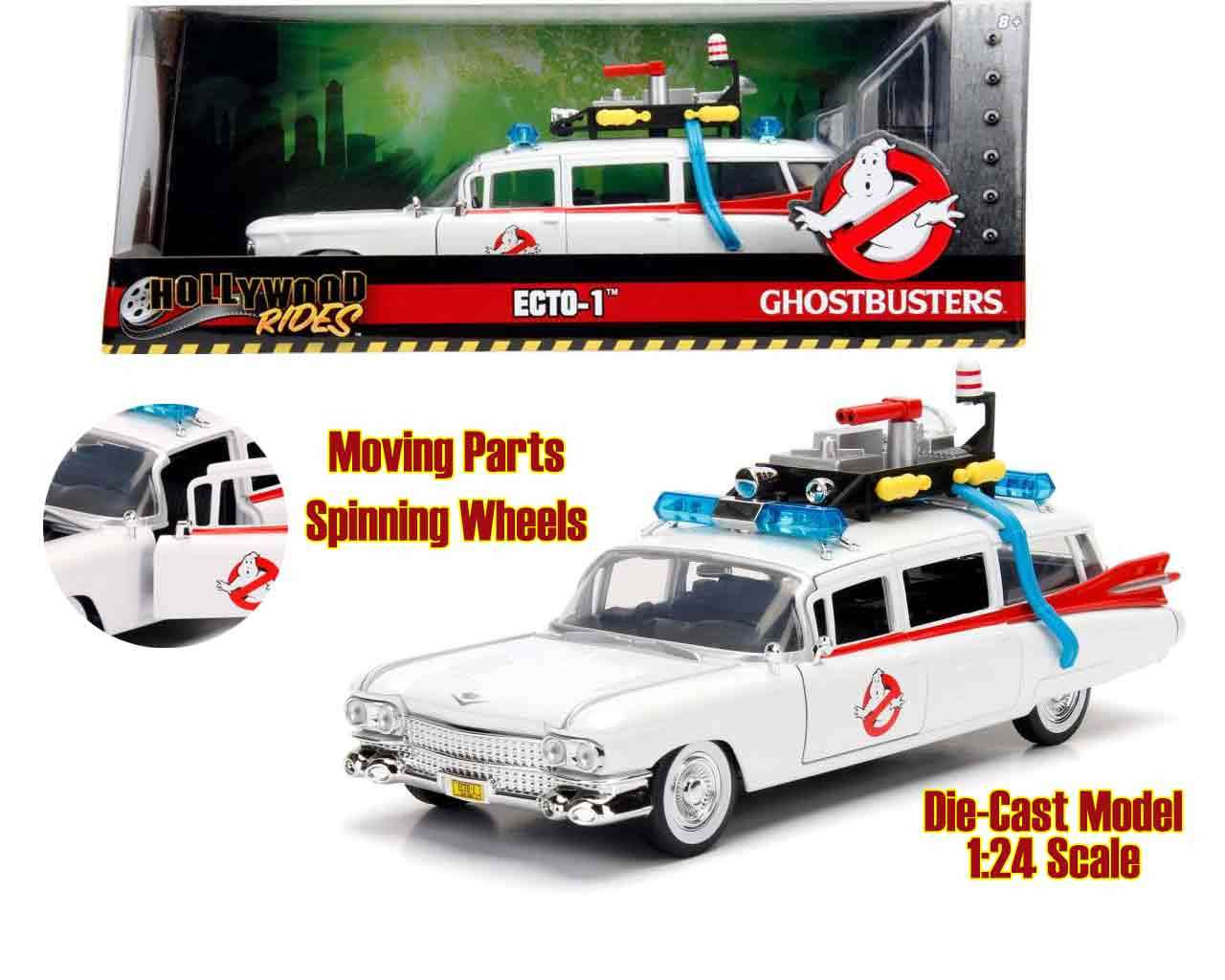 84136-GHOSTBUSTERS ECTO-1 1:24 DIECAST MODEL