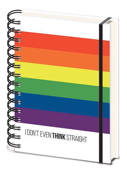 84270-LGBT I DO NOT THINK STRAIGHT NOTEBOOK