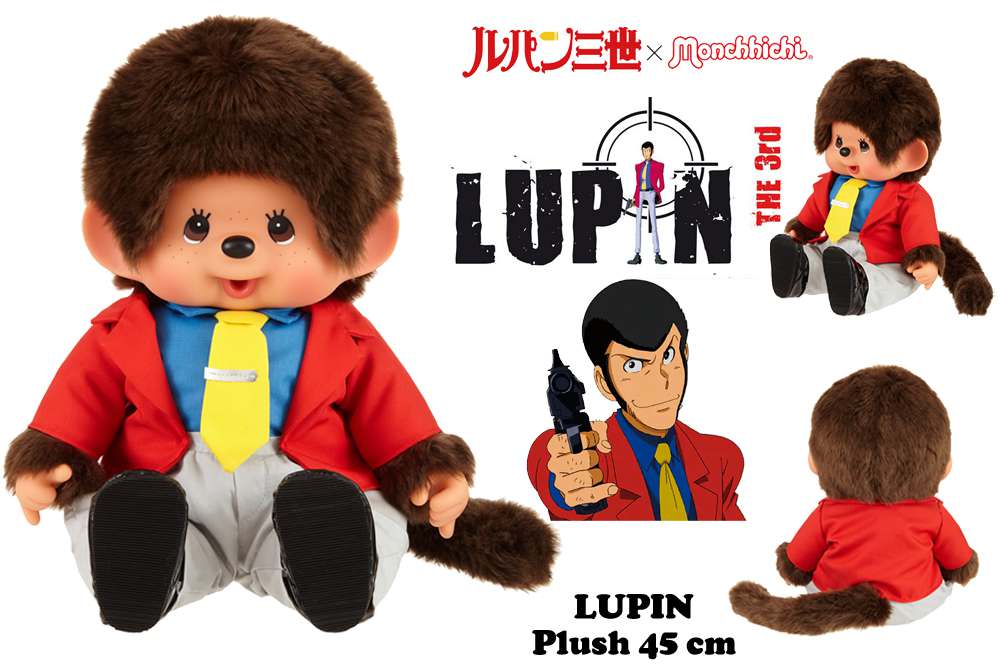 84692-LUPIN 3RD-MONCHHICHI PLUSH LUPIN 45cm