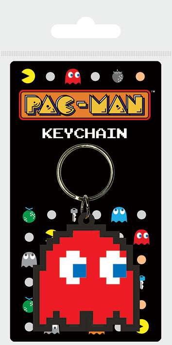 85756-PAC-MAN BLINKY RUBBER KEYCHAIN
