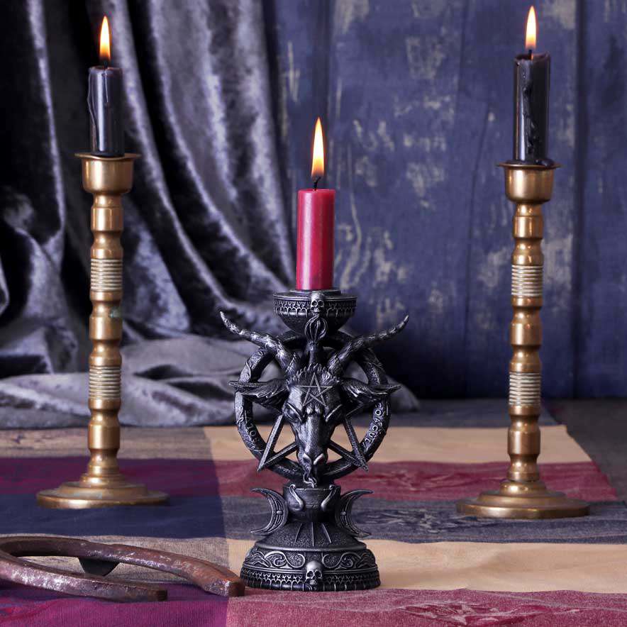 86695-LIGHT OF BAPHOMET CANDLE HOLDER