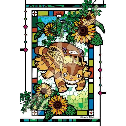 88380-TOTORO CATBUS 126PCS STAINED GLASS PUZZL