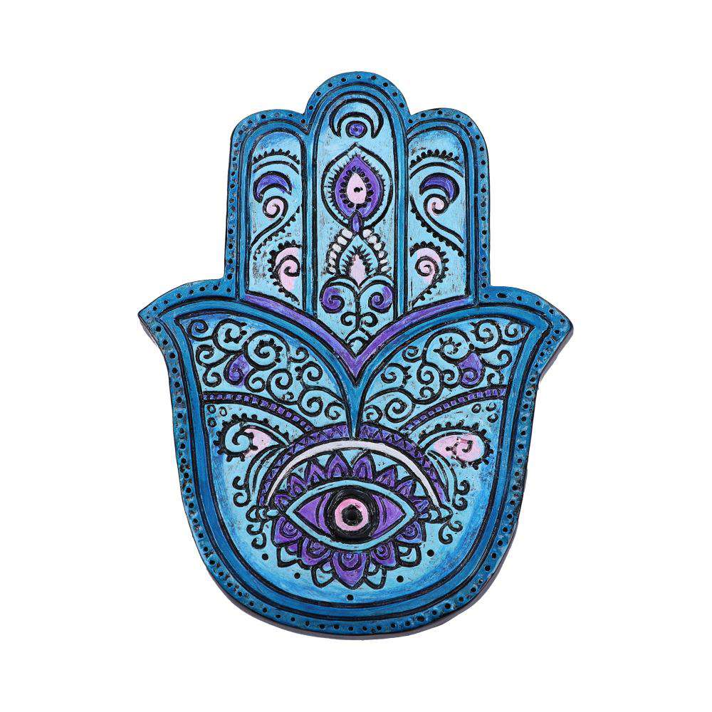 88977-INCENSE BURNER HAMSA'S SERENITY SET OF 4