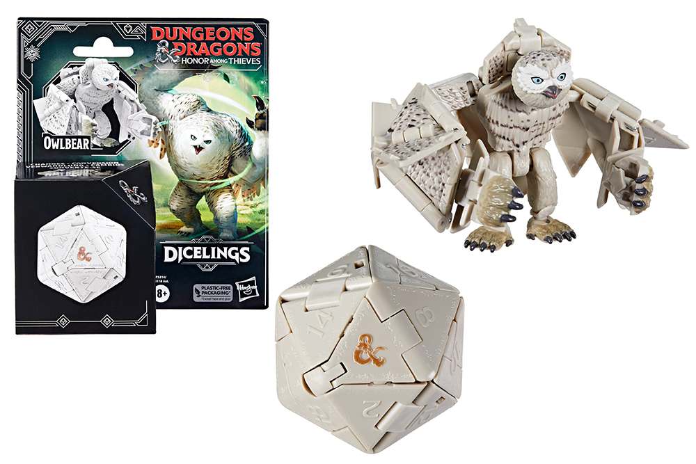 89041-D&D HAT DICELINGS WHITE OWLBEAR AF