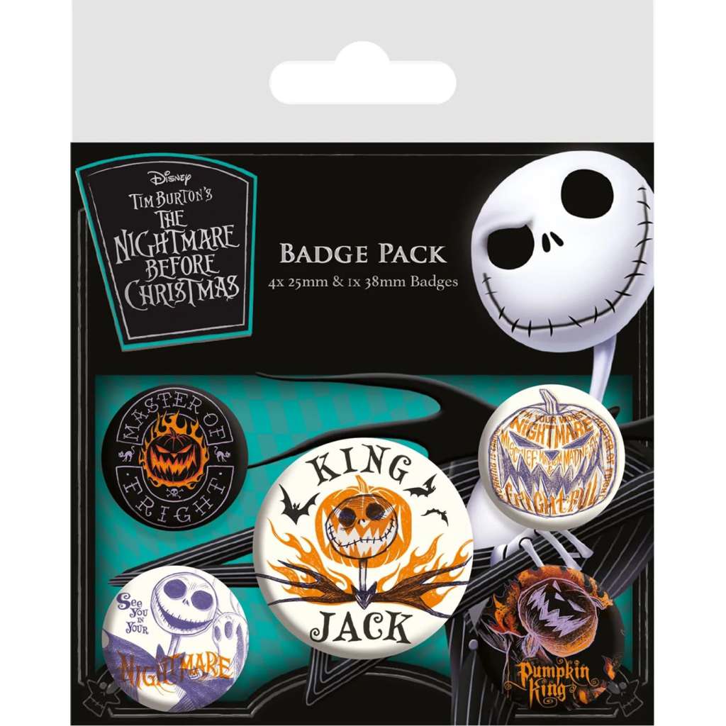 89417-NIGHTMARE BEFORE CHRISTMAS BADGE PACK