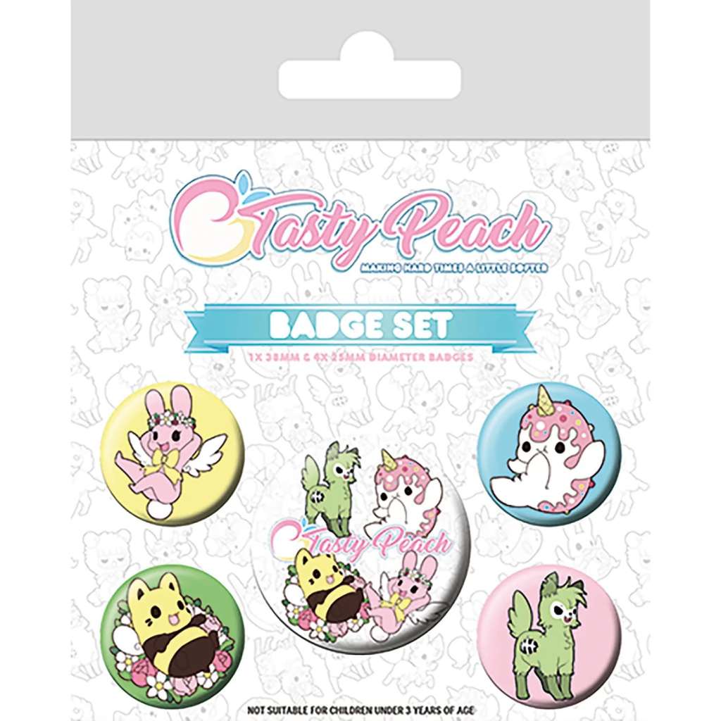 89425-BADGE PACK TASTY PEACH