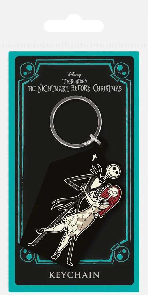 89940-NBX JACK & SALLY COFFIN RUBBER KEYRING