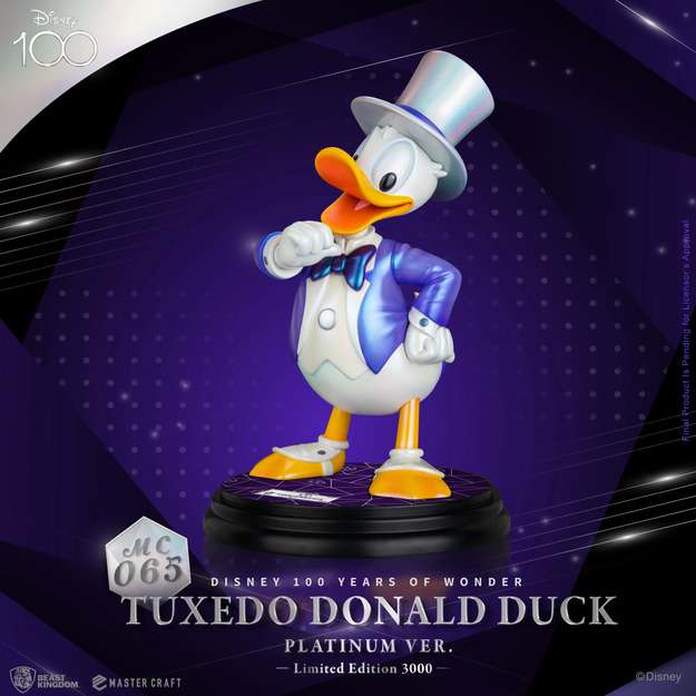 89943-MASTER CRAFT TUXEDO DONALD PLATINUM STAT