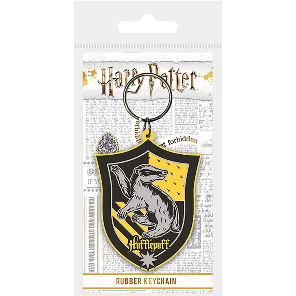 90088-HARRY POTTER HUFFLEPUFF RUBBER KEYCHAIN