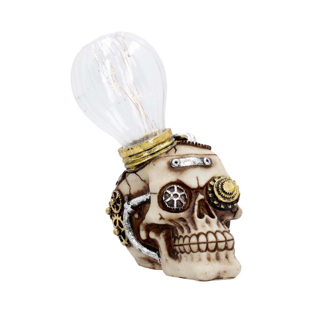 90281-BRIGHT IDEA LIGHT UP STEAMPUNK SKULL