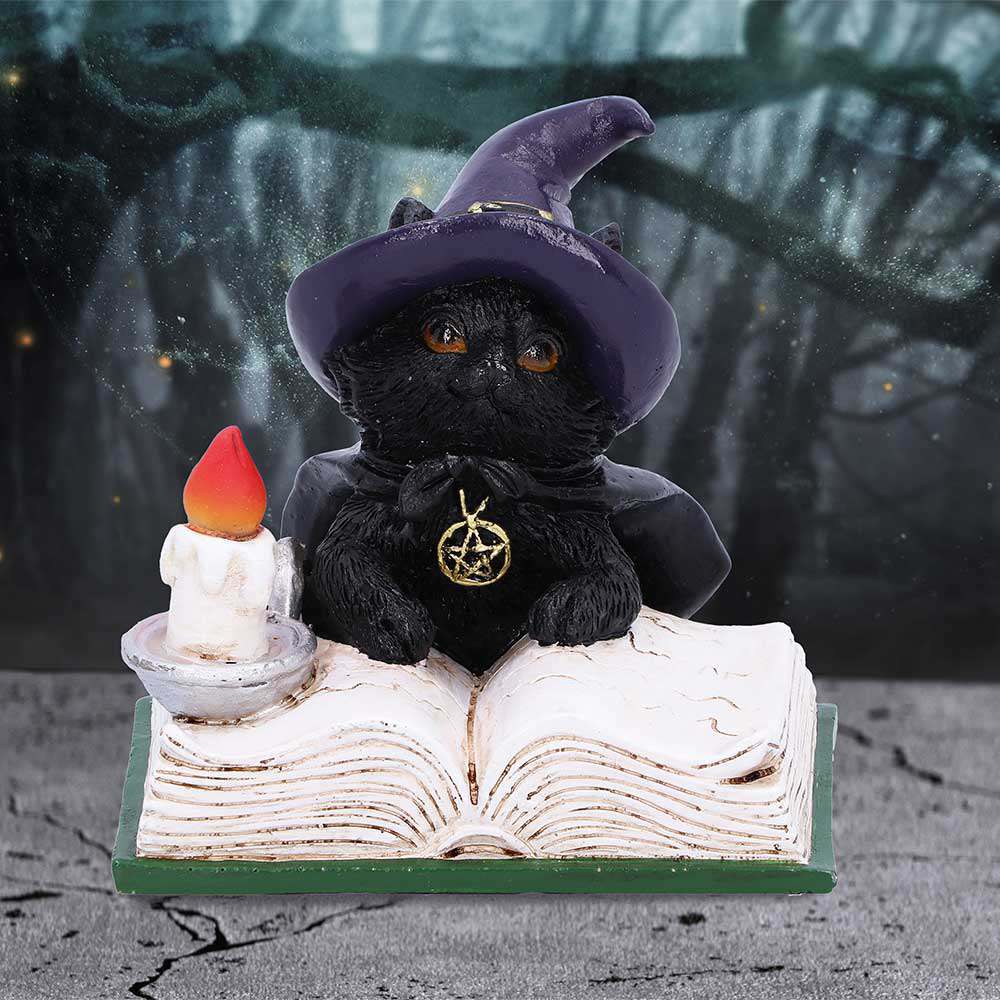 90494-BLACK CAT - FAMILIAR'S SPELL ORNAMENT